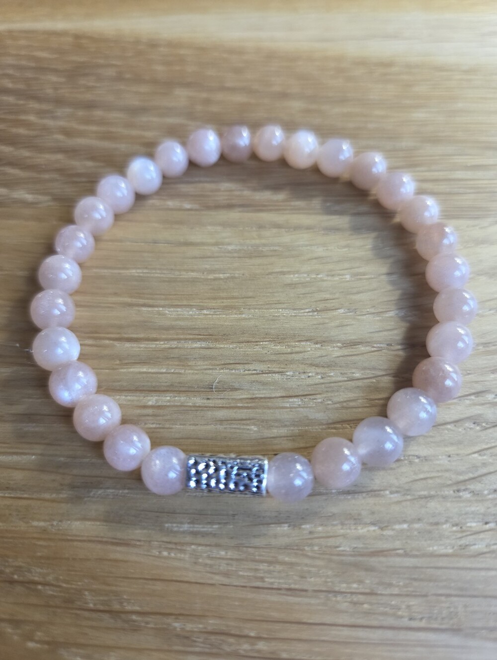 Sunstone Beaded Stretch Bracelet - Handmade